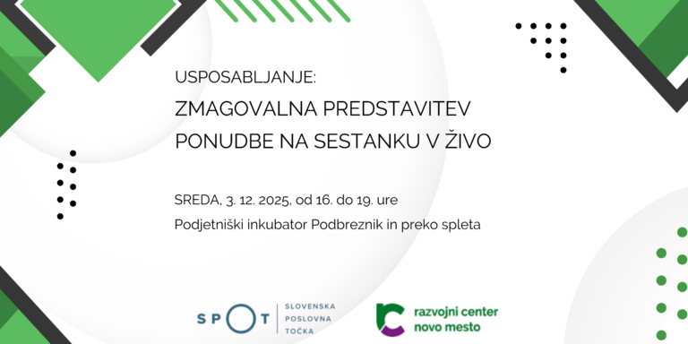ZMAGOVALNA PREDSTAVITEV PONUDBE NA SESTANKU V ŽIVO